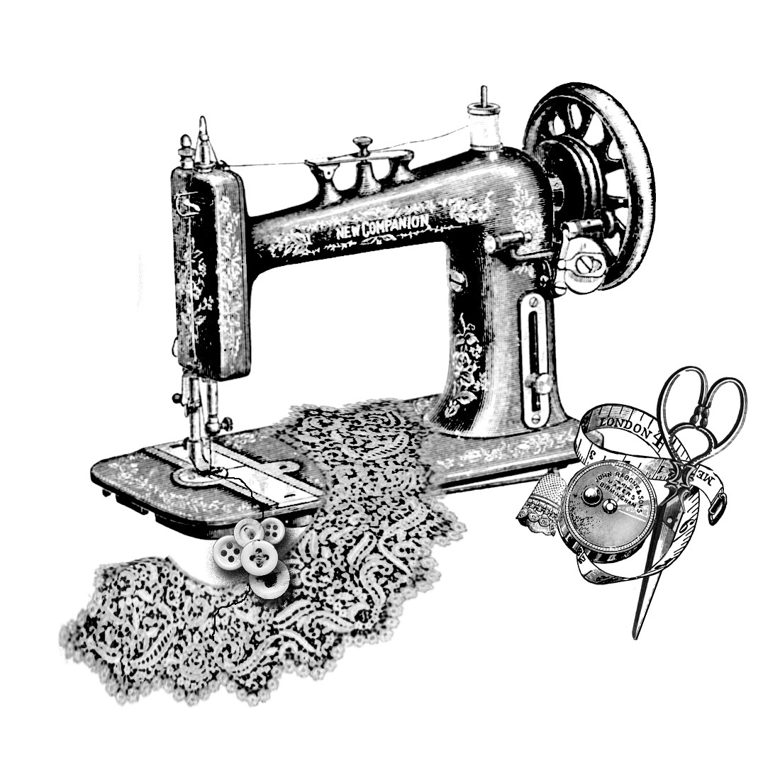 #1841 - Sewing Machine - Sewing